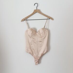 5 for $25 ✨ Zara baby pink satin bodysuit